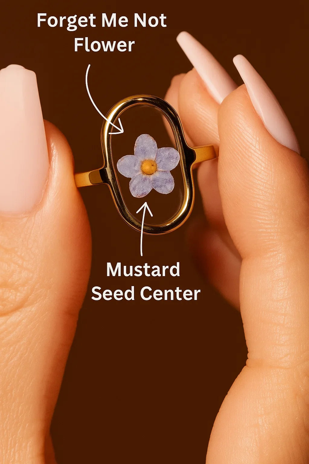 Mustard Seed Faith Ring – Move Mountains Christian Jewelry, "Faith as Small as a Mustard Seed" Gift, Inspirational Christian Ring